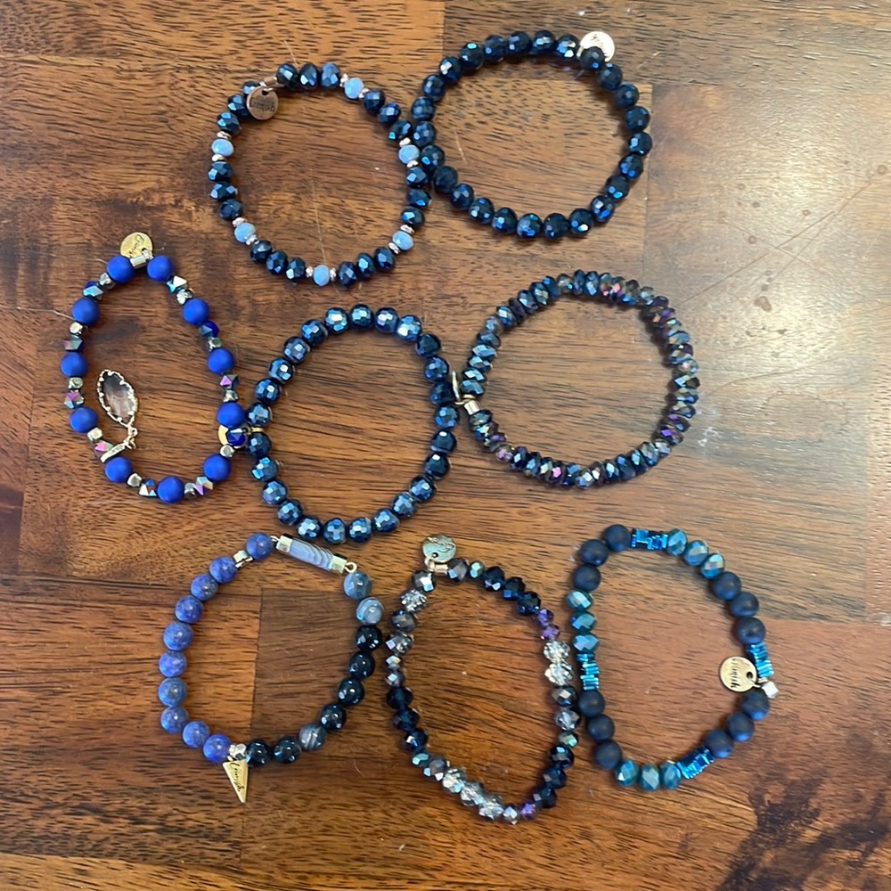 Erimish - 8 Assorted Blue Bracelets - image 1